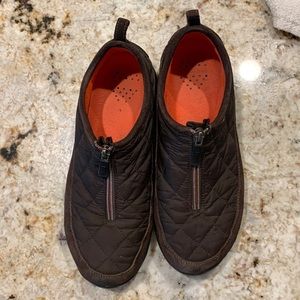 Lands End Quilted slip on shoes